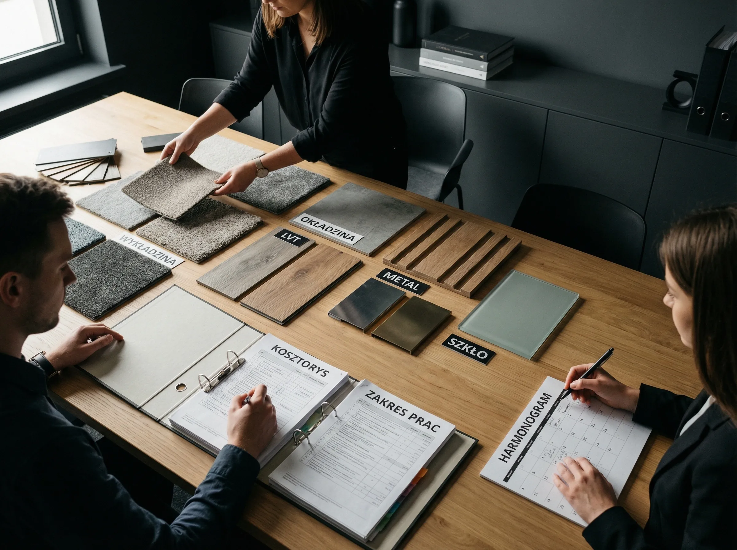 Projektowanie biura i uzgodnienia dla nowej powierzchni fit out