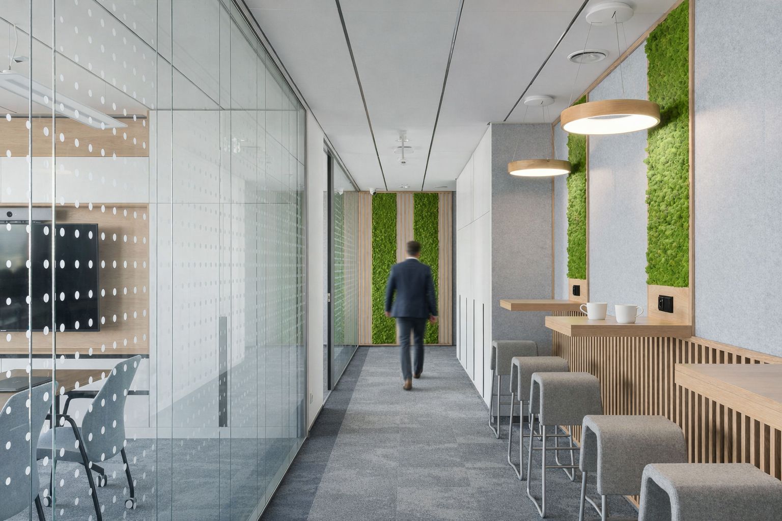 Reception and office entrance