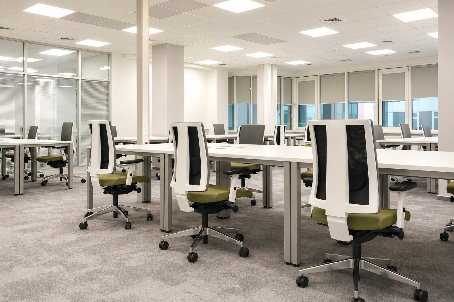 Wnętrze biura po pracach fit-out