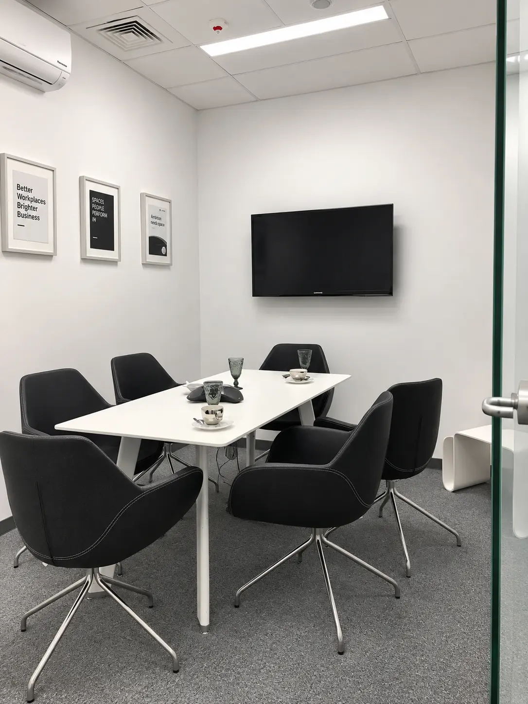 Small meeting room in an office