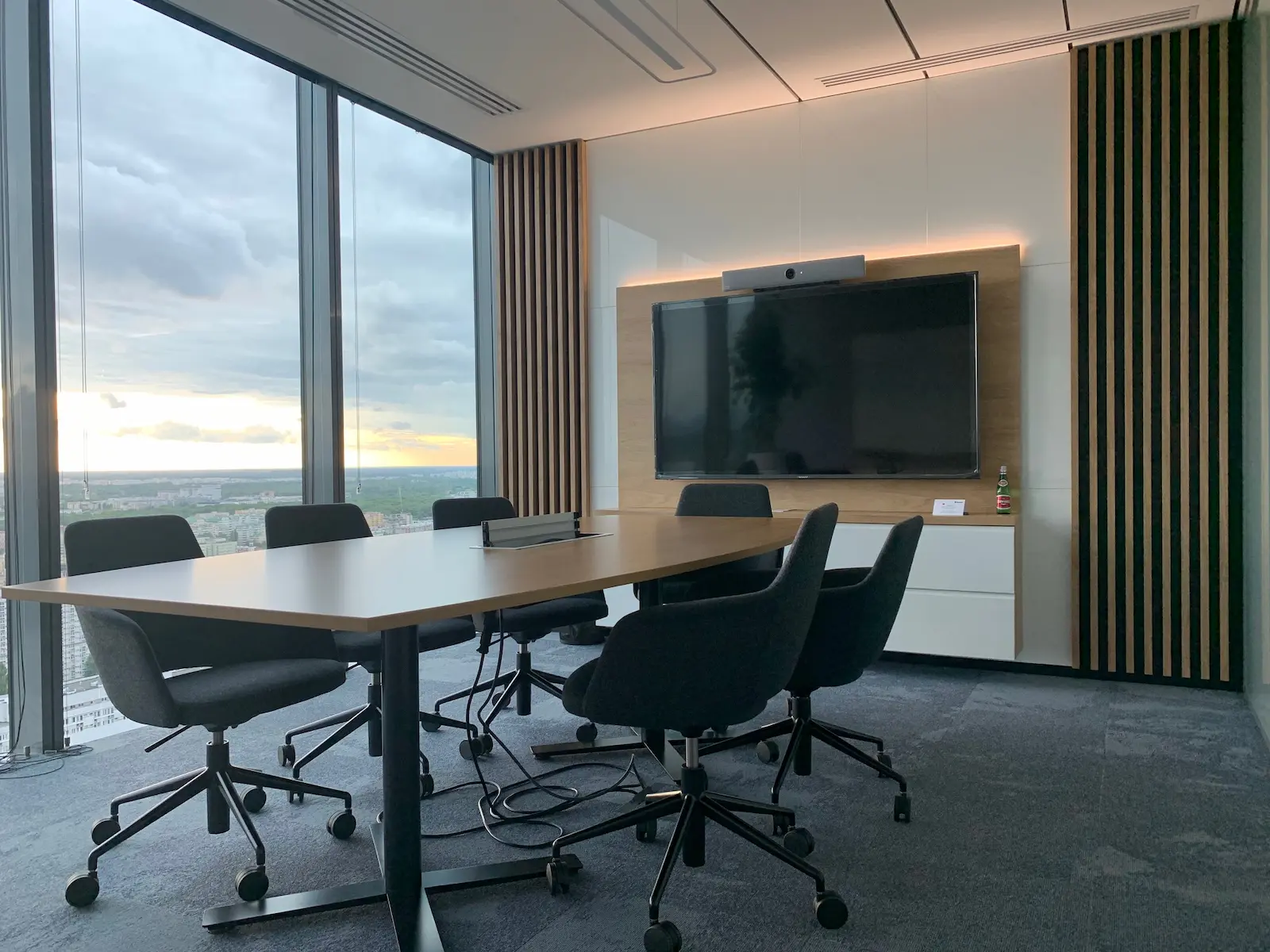 Office conference room after renovation